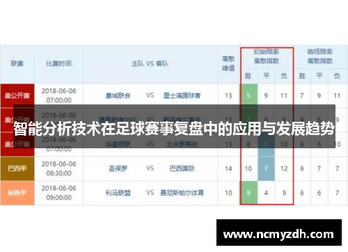 智能分析技术在足球赛事复盘中的应用与发展趋势